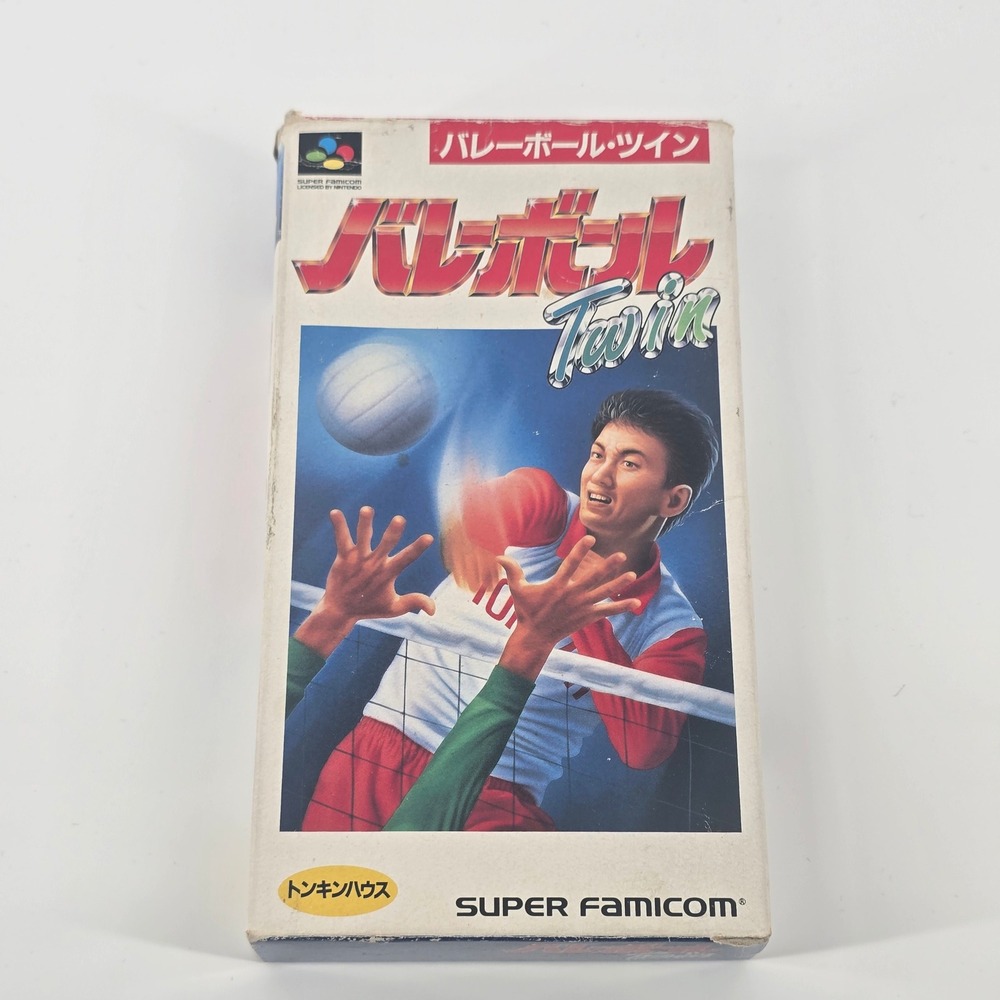 Tonkin House‎ Volleyball Twin Super Famicom NTSC-J SHVC-VT CIB Sports Game